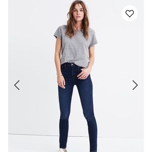Madewell 10” high rise skinny jeans